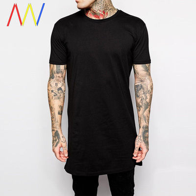 MensBlackLongTshirtTops