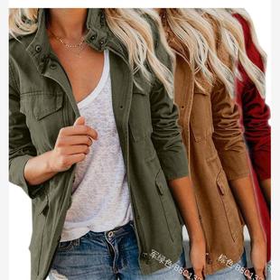 2023 Loose Zipper Jacket Women's Coat 夹克女装外套