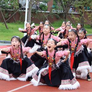 女童少数民族演出服装藏族舞蹈