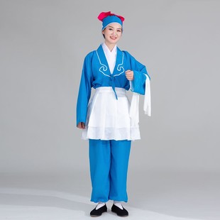 戏曲服装男店小二小苍娃演出服戏服书童武大郎船夫戏剧服装茶衣裙