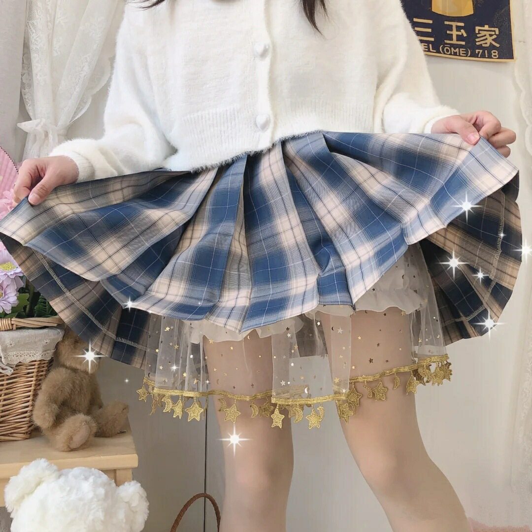 jk安全裤女防走光打底裤女薄款新款jk裙撑南瓜裤下摆小星星短裤女
