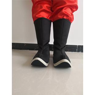 古装武侠翘头靴子古代官员演出影视鞋将军捕快衙役翘首履靴子皂靴