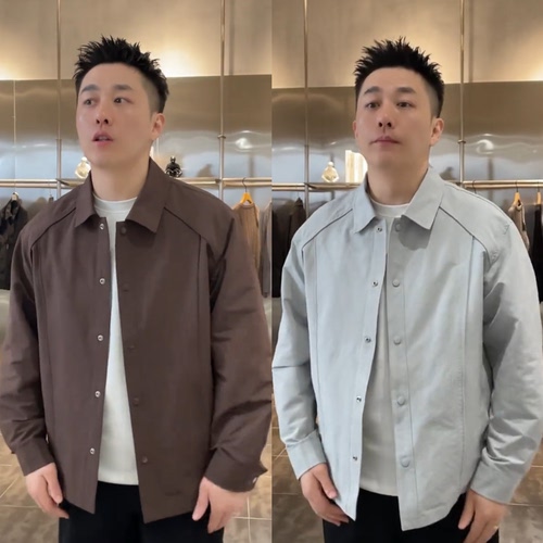 美式工装翻领衬衫夹克上衣外套