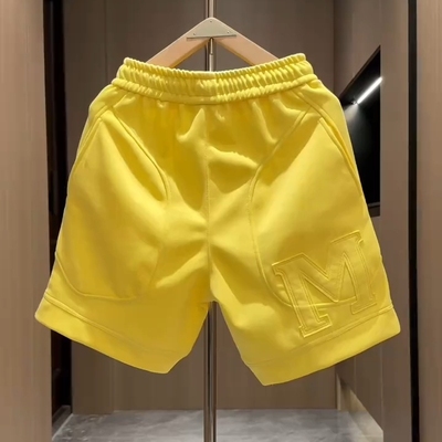 美式潮牌贴布绣字母休闲运动短裤