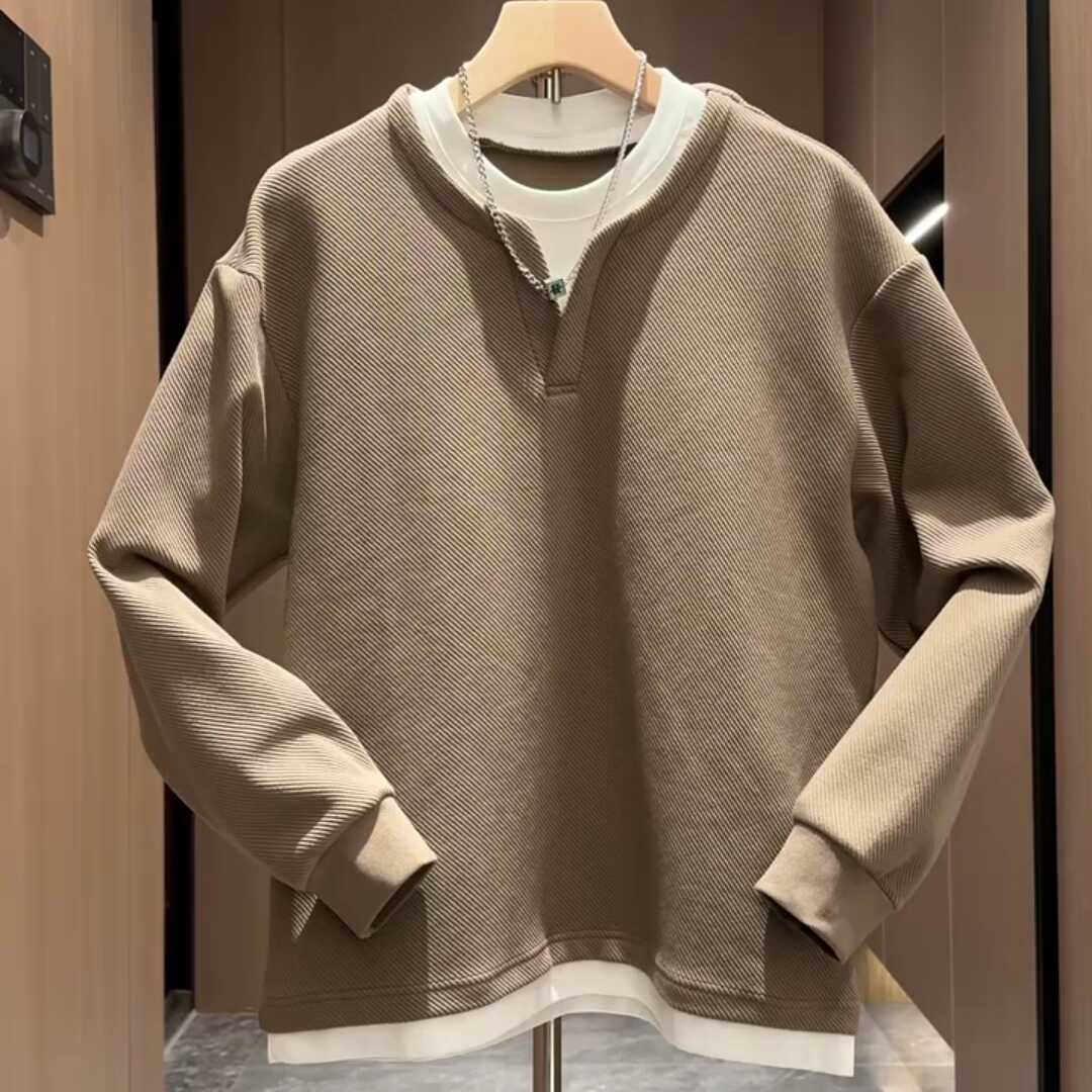 假两件高档潮流卫衣打底衫