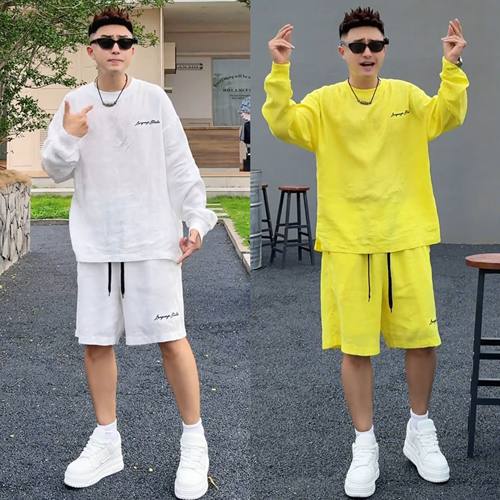 潮牌时尚百搭透气防晒休闲套装