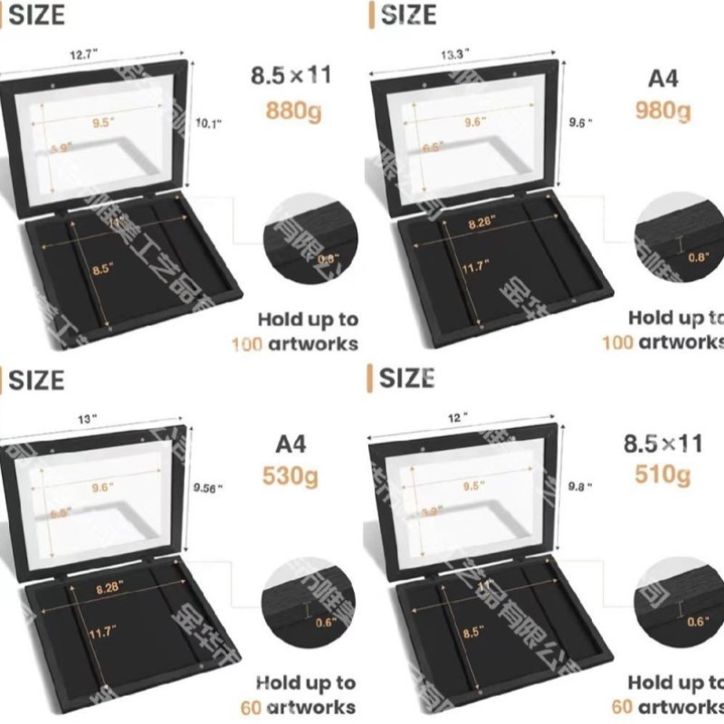 a4翻盖作品展示画框磁吸儿童装裱教室替换框可小孩画美术相框收纳