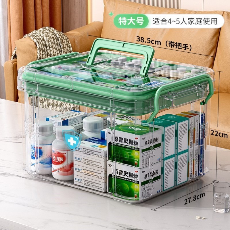 家庭收纳盒杂物药箱应急急救整套式婴儿分层医药箱包医疗家用药物