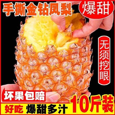 海南正宗金钻凤梨新鲜采摘当季水果速食甜度高风味足坏果包赔