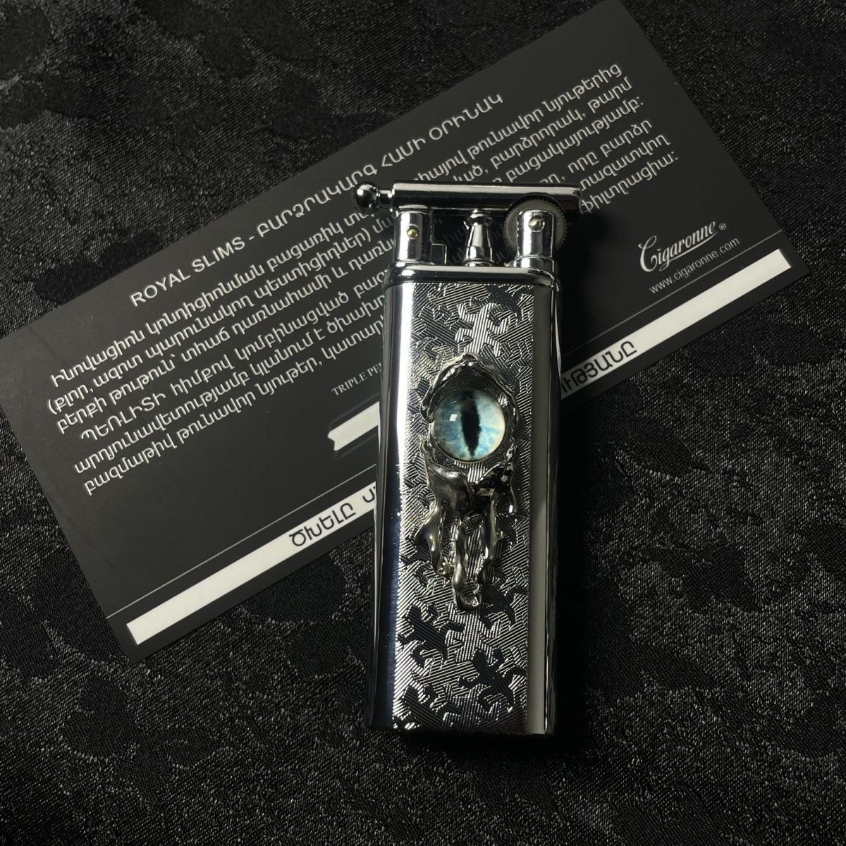 原创复古安心手作打火机充气金属