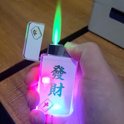 创意发财暴富闪灯彩灯打火机