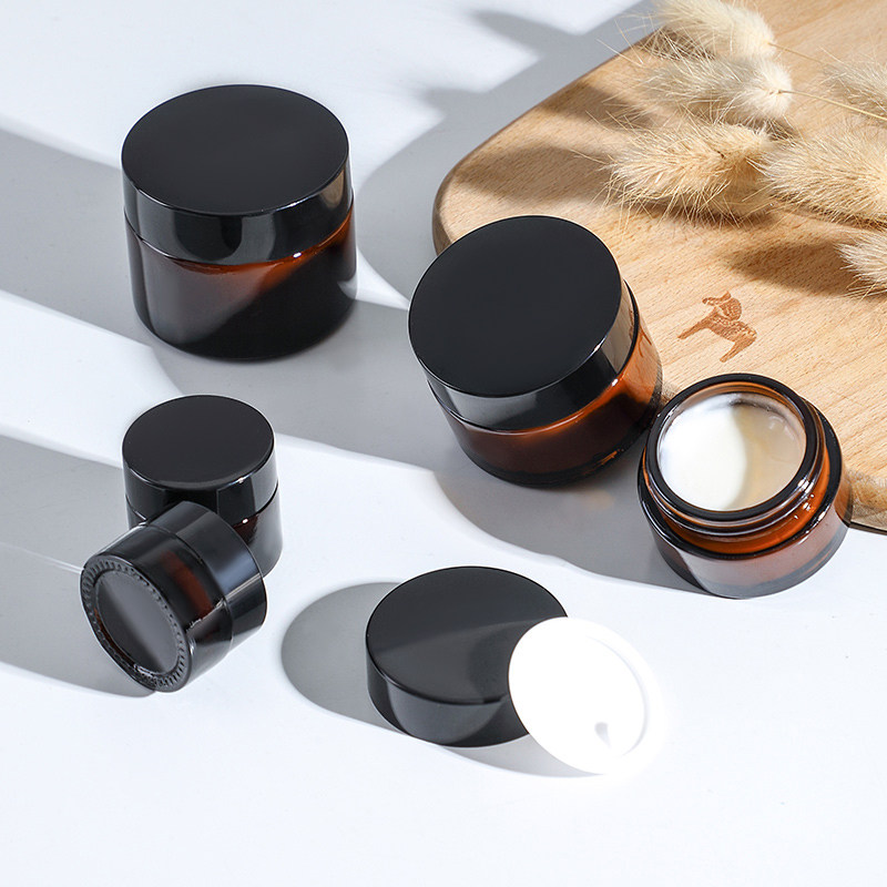 棕色玻璃化妆品分装瓶膏霜瓶眼霜面霜瓶遮光精油便携磨砂旅行小样,节庆用品/礼品,创意礼盒/礼品套组,淘宝优惠券,粉丝福利购,淘宝优惠卷