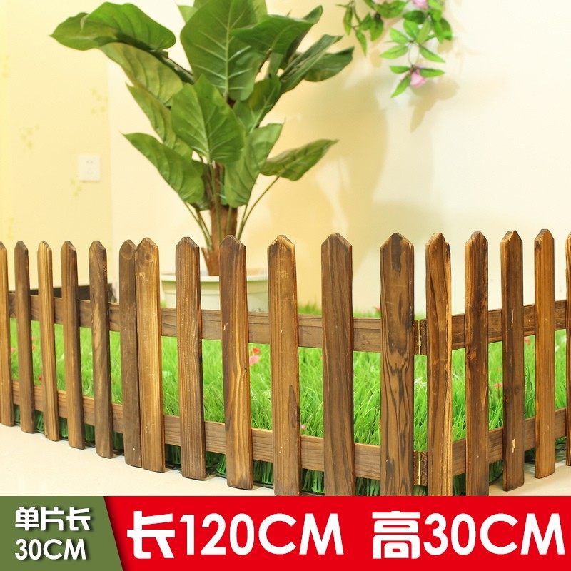 圣诞节装饰品白色围栏木栅栏实木圣诞树场景布置塑料diy 2025新款