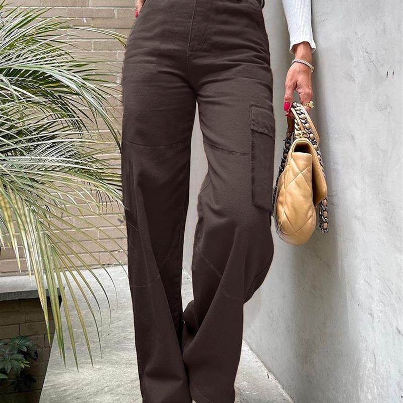 欧美跨境亚马逊wish秋季ins 工装裤街头森林色口袋宽松牛仔裤女,女装/女士精品,牛仔裤,淘宝优惠券,粉丝福利购,淘宝优惠卷