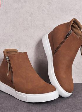 巨缇现货2020春秋欧美坡跟楔子鞋外贸女单鞋 Slope womens shoes