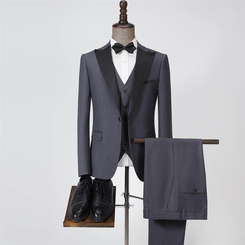 2023新款外贸西服套装男韩版修身跨境西装三件套 Men suits