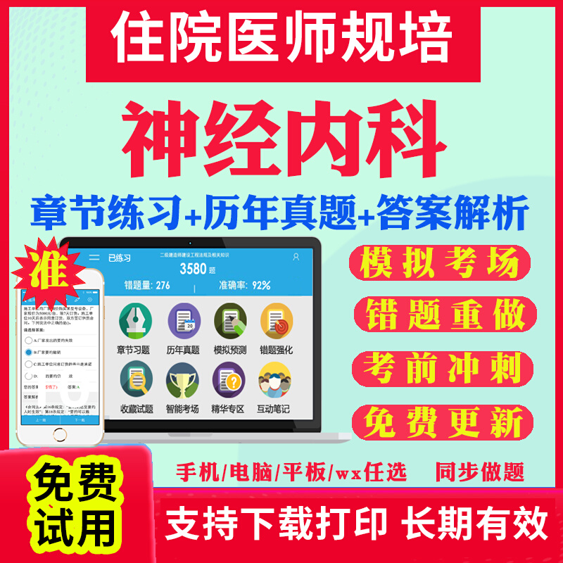 2025年神经内科规培考试教材历年真题库全国住院医师规范化培训规培题库真题试卷住培结业考试教材书网课视频课件资料考前冲刺卷题