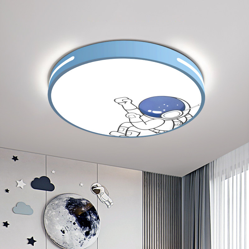 儿童房led吸顶灯男孩卧室房间护眼灯具创意现代简约宇航员卡通灯,家装灯饰光源,智能吸顶灯,淘宝优惠券,粉丝福利购,淘宝优惠卷