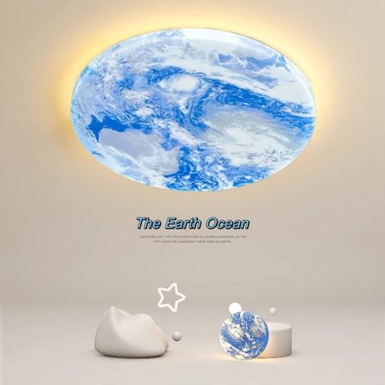 月球卧室灯现代简约2024新款网红爆款led吸顶灯创意主卧房间灯具