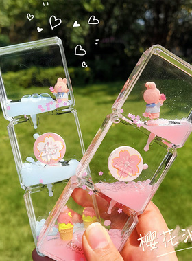 可爱油漏桌面摆件玩具生日礼物滴油减压液体沙漏计时器儿童计时器