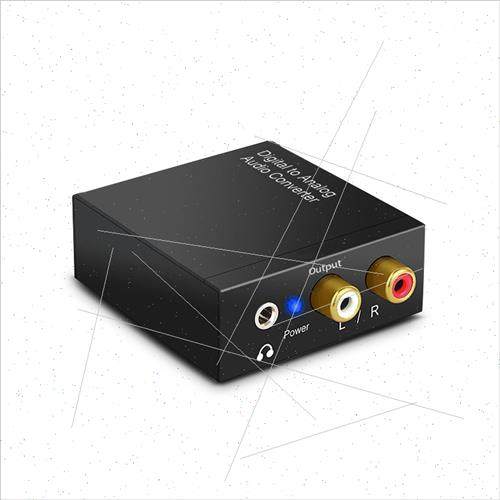 spdif转3.5模拟信号莲花转数字音频器光纤同轴线电视