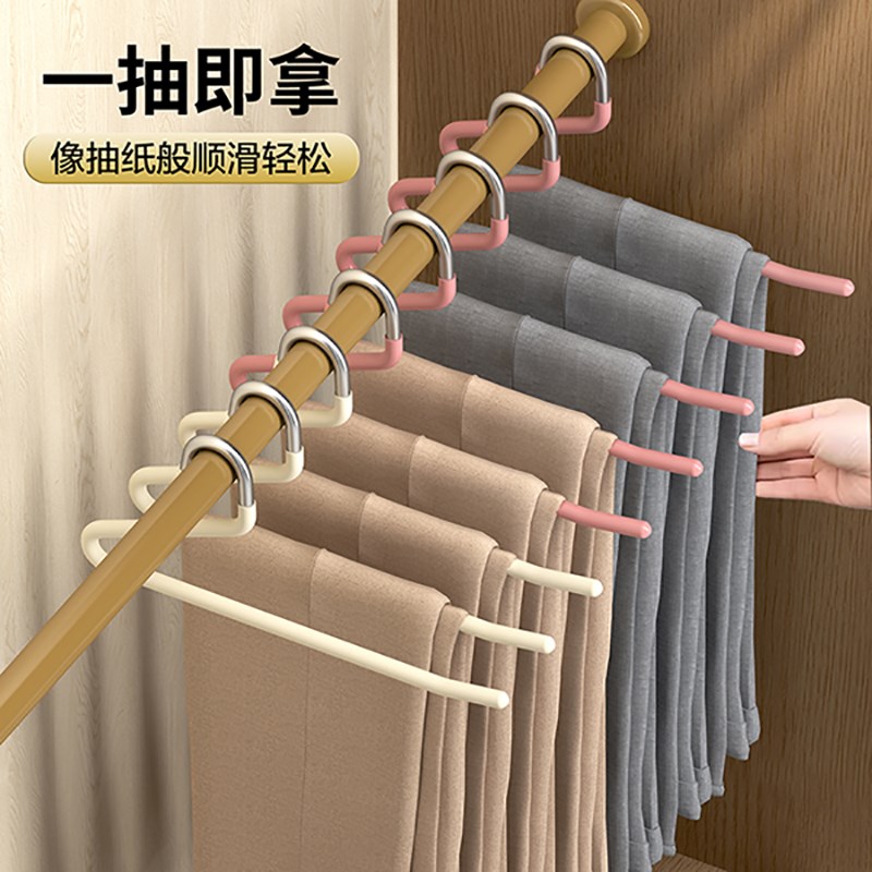 天鹅裤架裤夹夹子挂裤子衣架家用衣柜收纳鹅型牛仔裤挂架