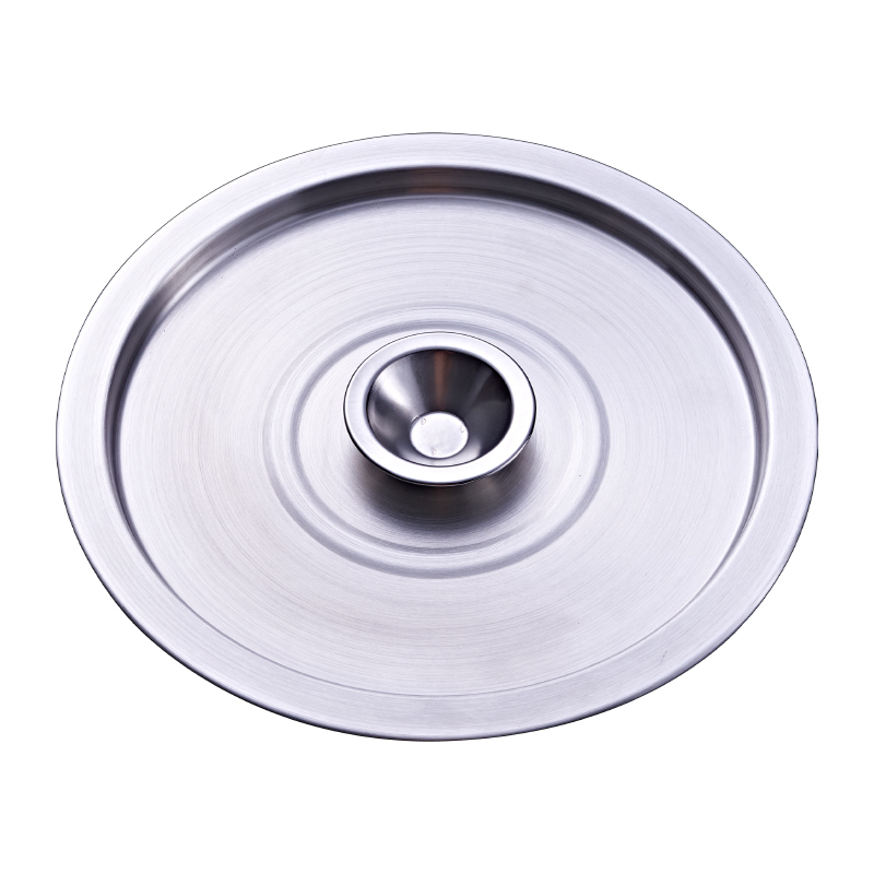 不锈钢锅盖圆形盖子家用油鼓盖桶盖调味罐平盖味盅盖和面盆碗杯盖