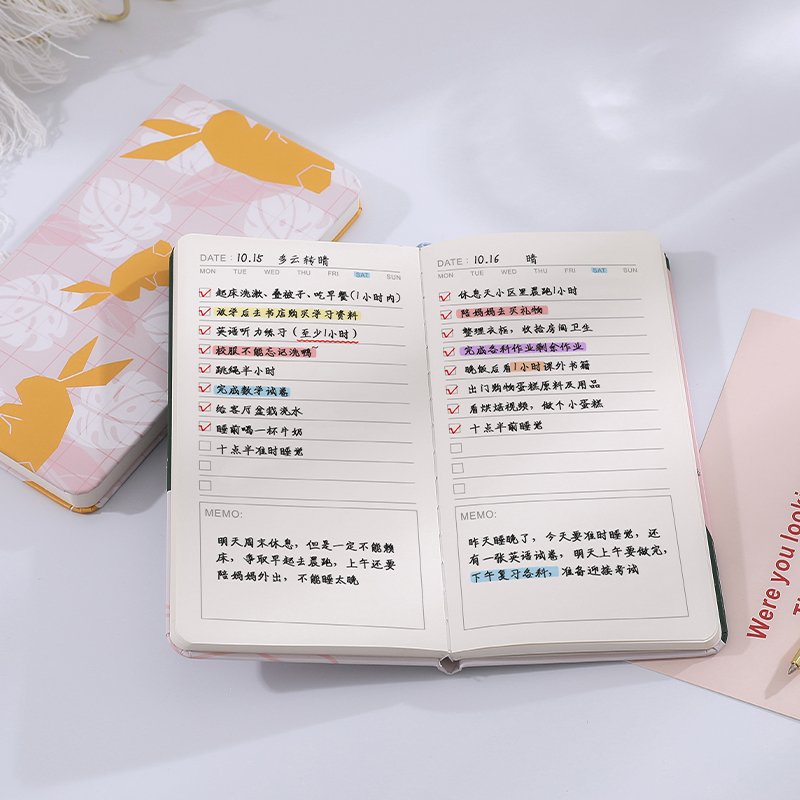 云晗待办事项本任务a6日程本清单