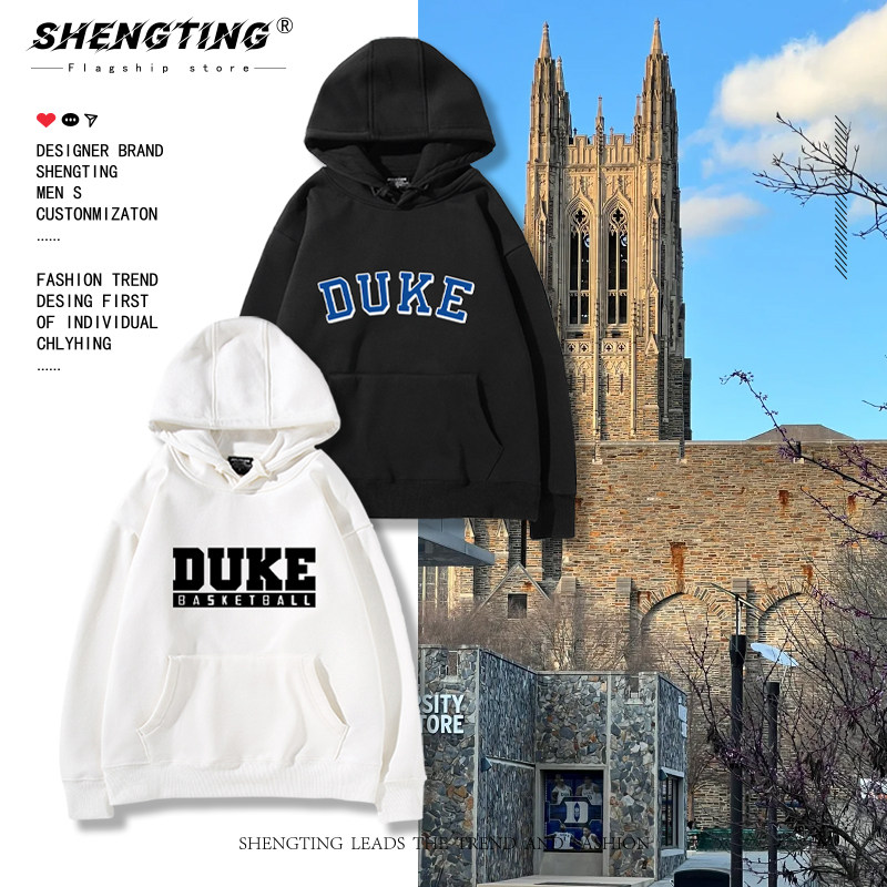 duke杜克大学圆领卫衣男女情侣加厚卫衣NCAA篮球运动训练服冬同款
