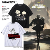 男女纯棉半袖 无畏契约瓦罗兰JETT游戏周边短袖 T恤衫 青少年上衣服