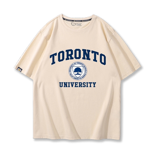UofT多伦多大学短袖t恤男女夏季校友会纪念品校服Toronto周边衣服
