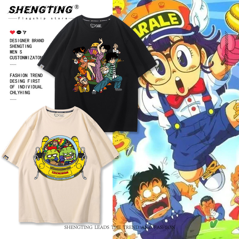 七龙珠阿拉蕾鸟山明作品动漫画纪念周边短袖T恤男女夏季纯棉半袖