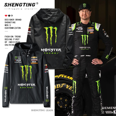 雪佛兰NASCAR纳斯卡F1赛车服加纳斯车队连帽夹克男秋冬外套冲锋衣