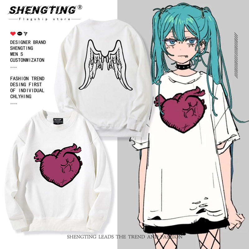 初音MIKU未来deco27 悲伤少女的欲望狂想周边卫衣男女秋冬外套潮