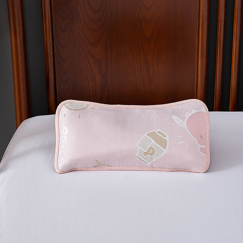 BABY BUCKWHEAT PILLOW MAT HEADREST SUMMER SWEAT ABSORPTION BREATHABLE 0-3 YEARS OLD ICE SILK COOL PILLOW BABY NEWBORN CHILDRENS PILLOW