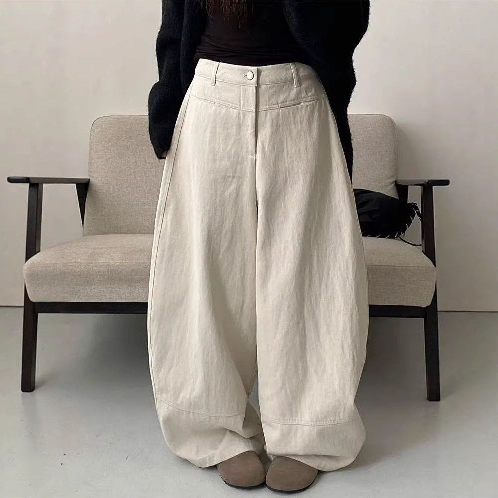 大码美式宽松慵懒松弛感牛仔裤子女辣妹小众插袋设计做旧拖地长裤,女装/女士精品,大码裤装,淘宝优惠券,粉丝福利购,淘宝优惠卷