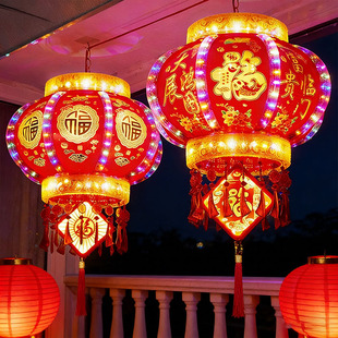 楼房阳台灯笼新款2026年一对门口高端过年室内插电款高级感旋转