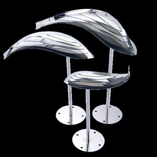 户外不锈钢抽象镜面鱼雕塑水池装饰售楼部酒店大厅水景装饰品摆件,家居饰品,装饰摆件,淘宝优惠券,粉丝福利购,淘宝优惠卷