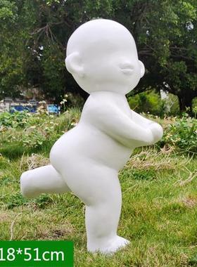 玻璃钢运动篮球足球抽象人物跑步摆件户外公园林学校景观落地雕塑