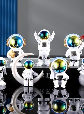 创意桌面生日礼物人太空宇航员车载玩具小家居装饰品手办模型摆件