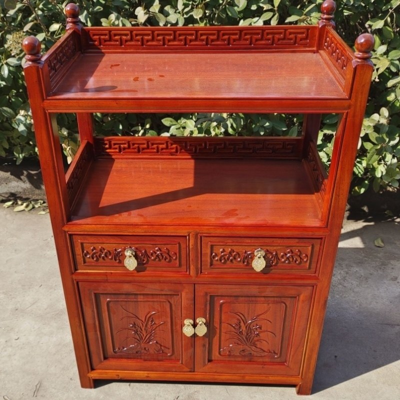 柜茶水实木柜餐边家用柜子厨房微波炉中式收纳客厅柜柜边新置物架,收纳整理,运动器材收纳用具,淘宝优惠券,粉丝福利购,淘宝优惠卷