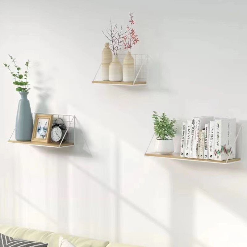 卧室架免宿置物架墙墙上壁挂铁艺收纳打孔路由器浴室托架卫生间挂