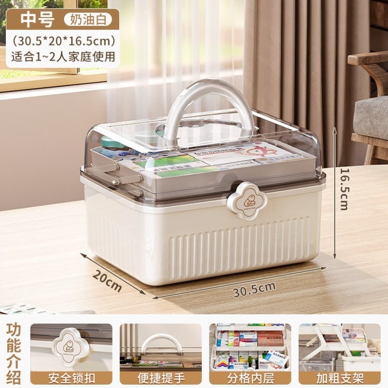 公司药箱常备药箱分层号宝宝药箱密封大急救箱救援医用医药箱班级