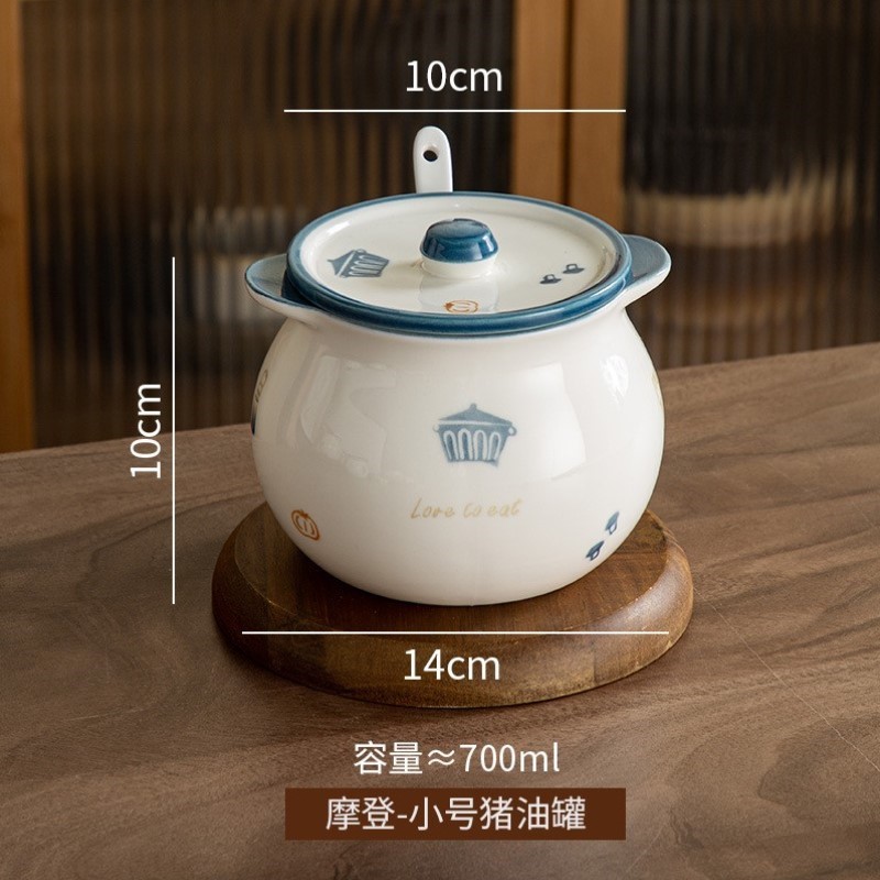 油罐油罐罐子大容量家用油缸新款小蜂蜜猪加大清新盐罐泡椒猪复古