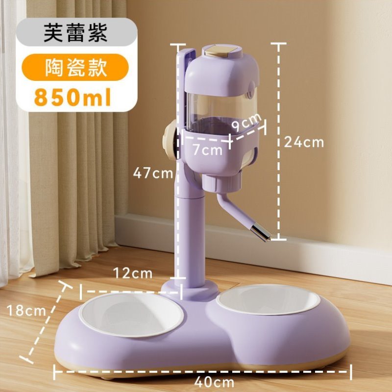 猫咪水壶喝水悬挂嘴狗狗水器不湿喂食挂式饮水机喂碗自动宠物用品