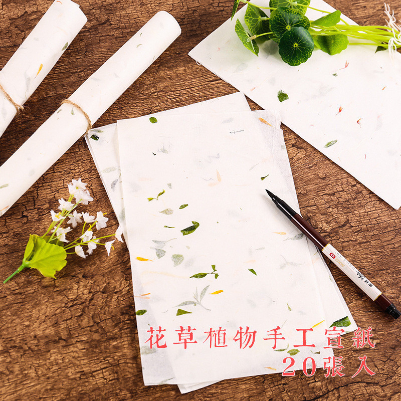 自然植物花草信纸茶叶清香宣纸