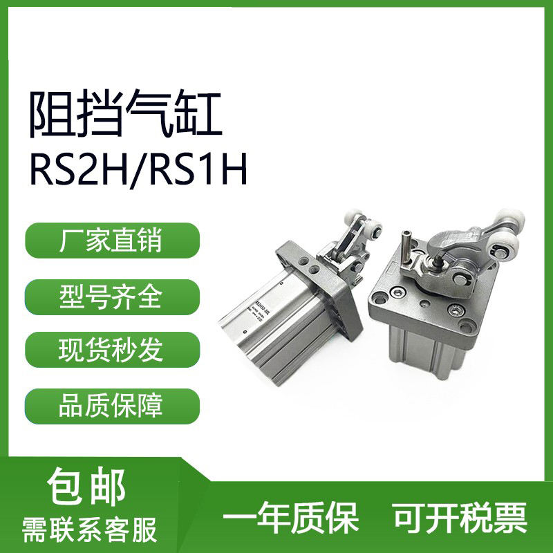 SMC型重载型阻挡气缸RS2H80/RS1H80RSA-30-40DL DM BL BM TL TM-D
