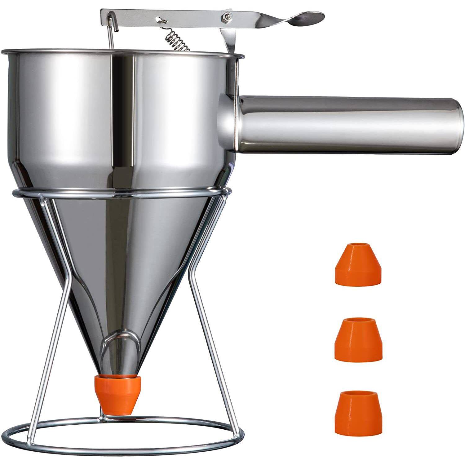 不锈钢锥形漏斗源头工厂小丸子奶油漏斗分配器漏斗大小号funnel