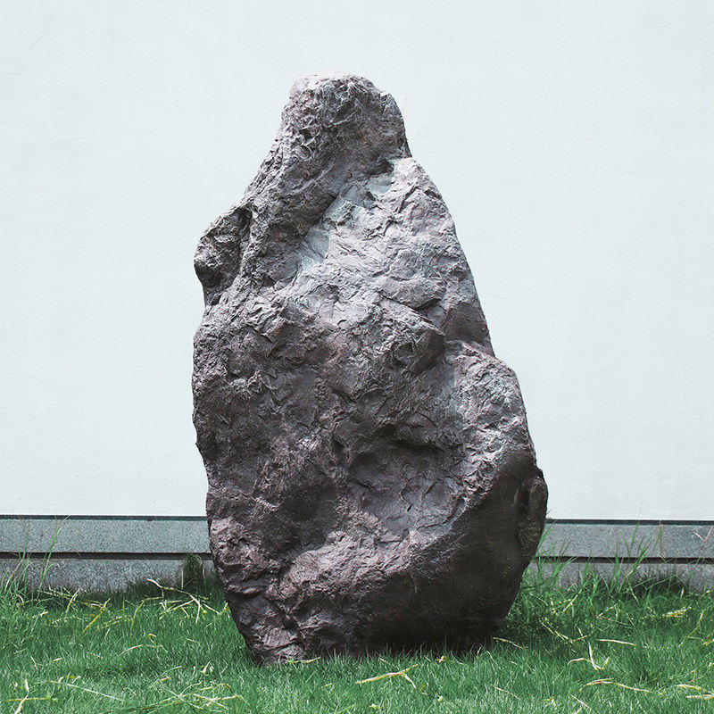 户外仿真玻璃钢假石头鱼池造景装饰园林景观风景石空心落地大摆件