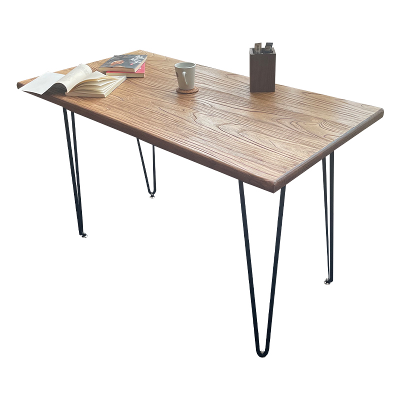 老榆木书桌实木茶桌家用桌子餐桌老木板复古怀旧茶几吧台定制